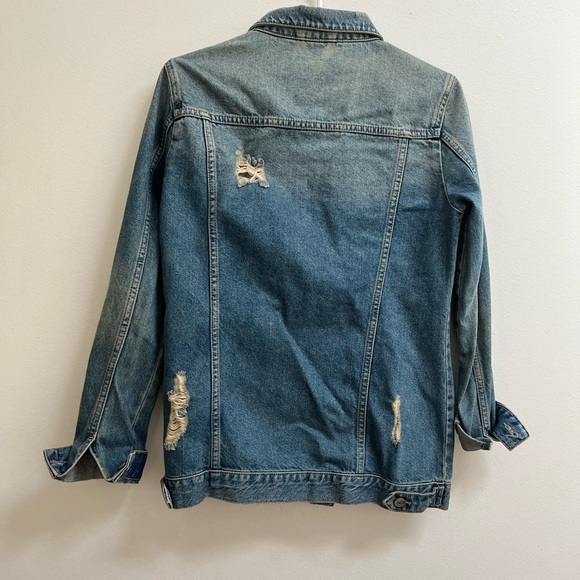 Zara Distressed Denim Jacket - Picture 5 of 6